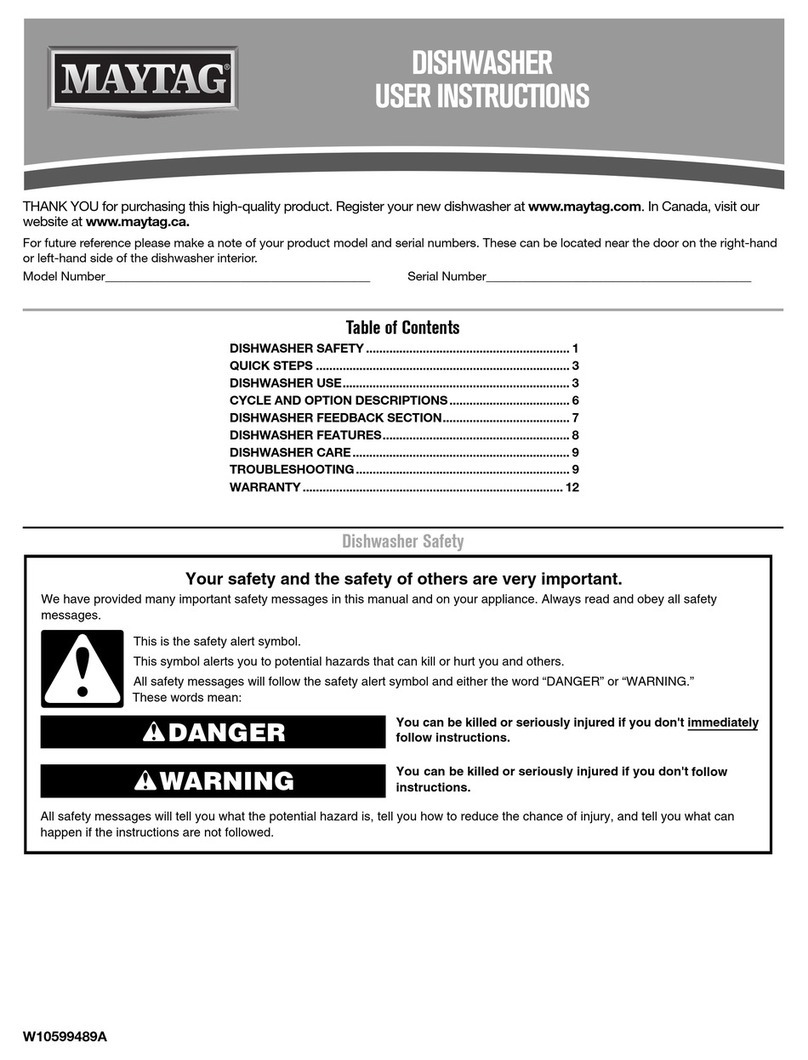 Maytag MDB6949SDM User manual Maytag MDB6949SDM User manual
