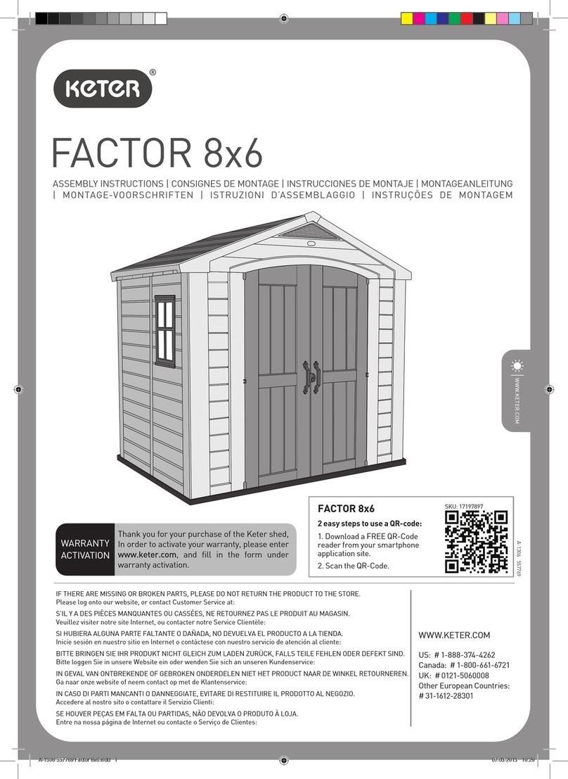 Keter FACTOR 17197897 User manual