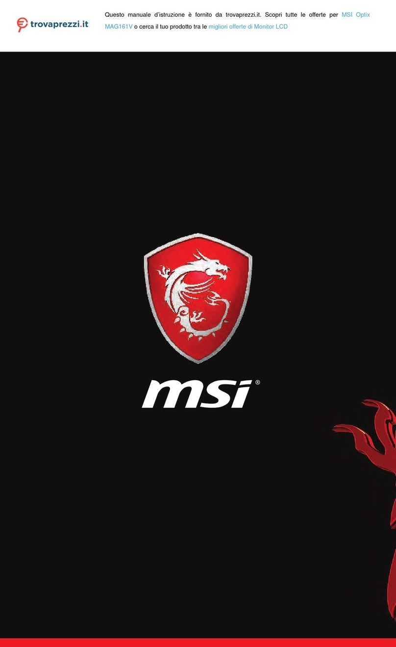 MSI Optix MAG161V User manual MSI Optix MAG161V User manual