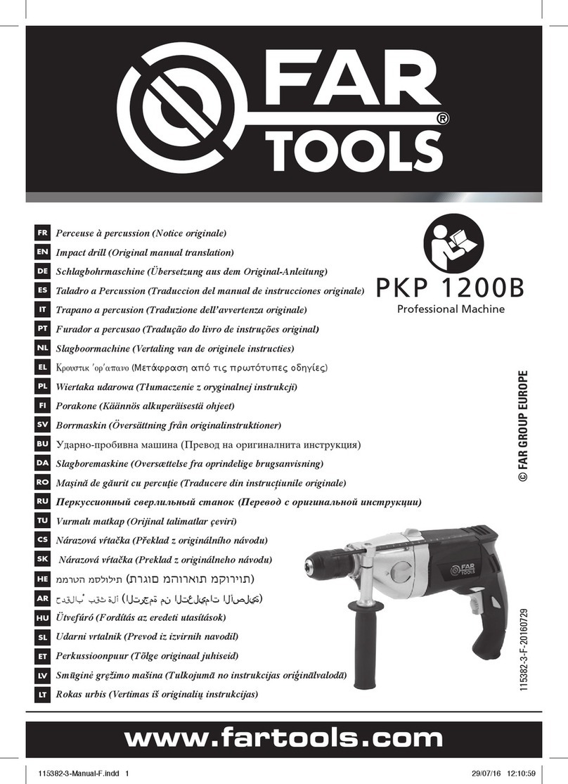 Far Tools PKP 1200B User manual