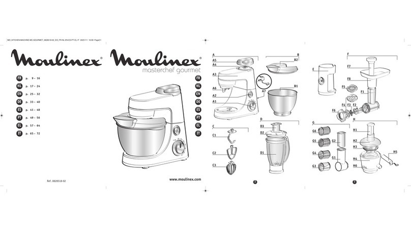 Moulinex masterchef gourmet QA406G User manual