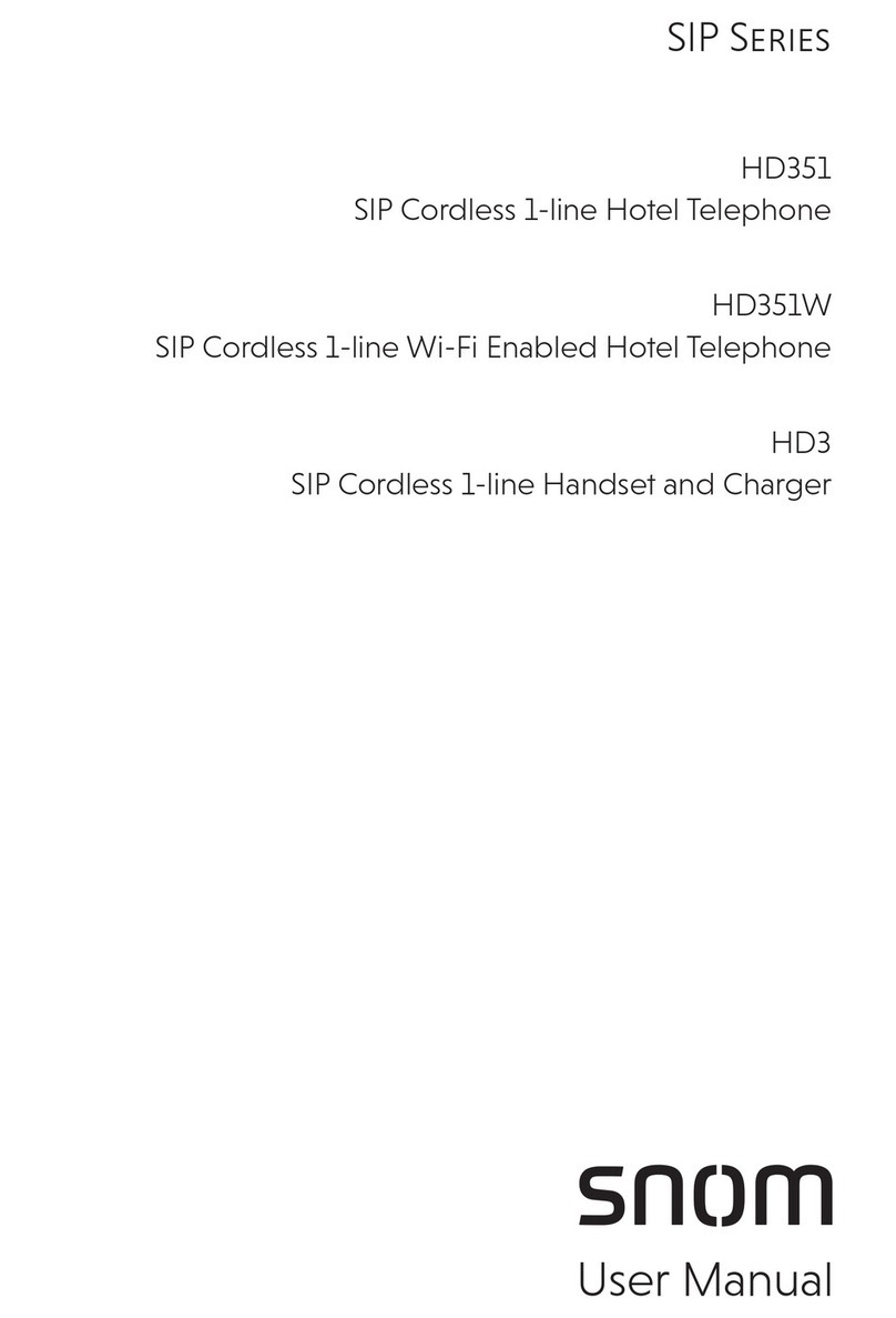 Snom SIP Series user manual