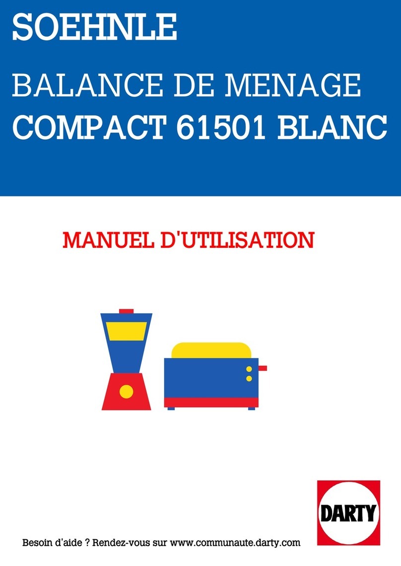 Soehnle COMPACT 61501 User manual Soehnle COMPACT 61501 User manual