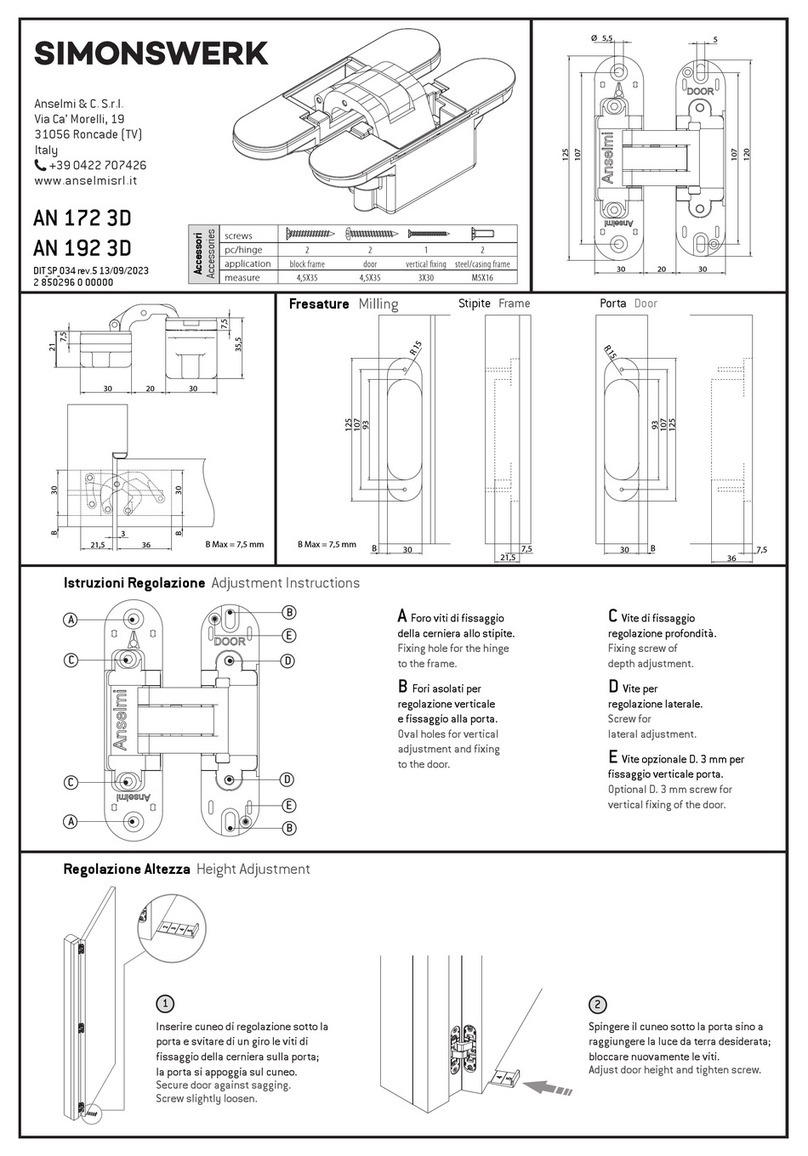 SIMONSWERK AN 172 3D User manual