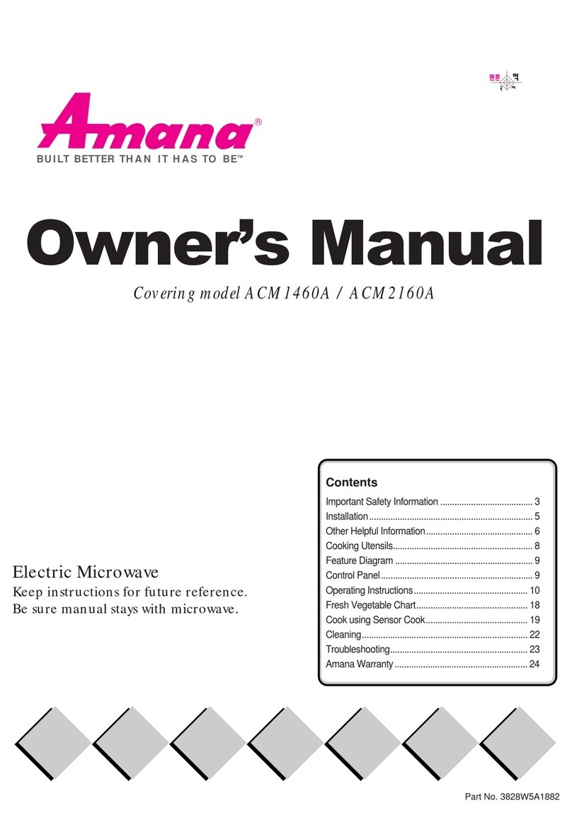 Amana ACM2160A User manual