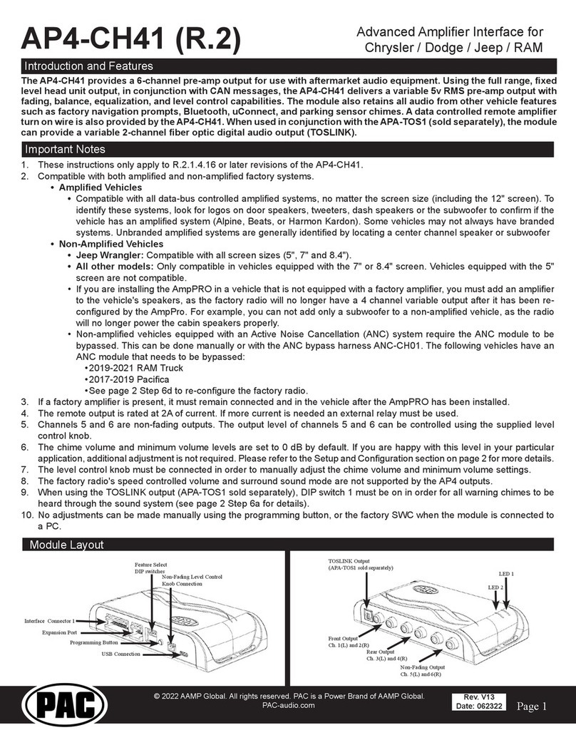 PAC AP4-CH41 (R.2) manual