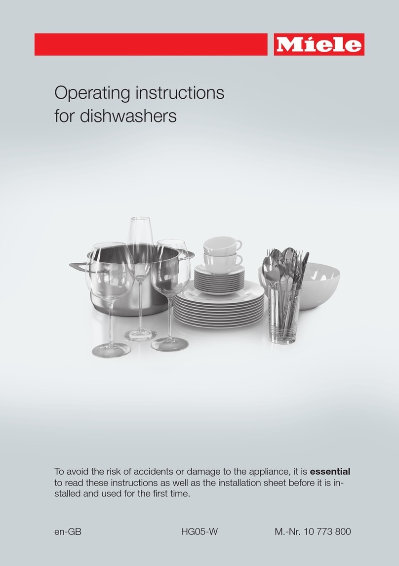 Miele HG05-W operating instructions