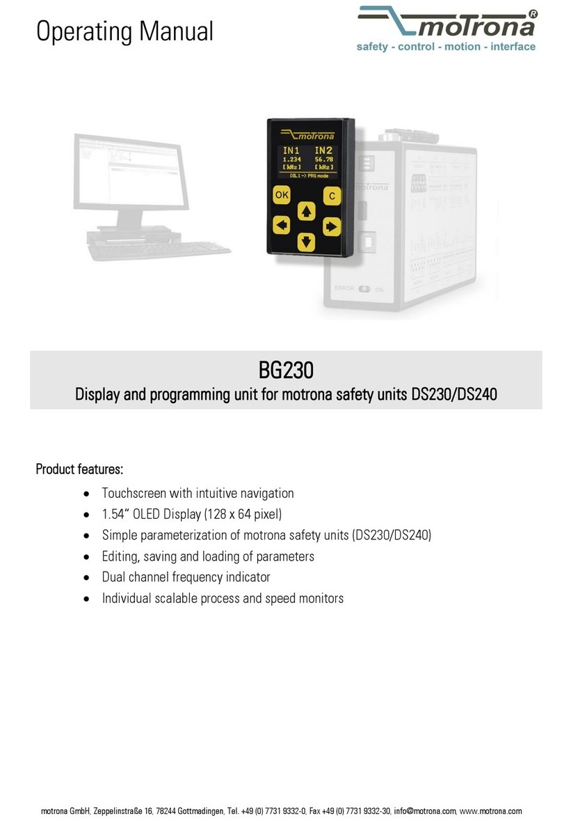 Motrona BG230 operating manual