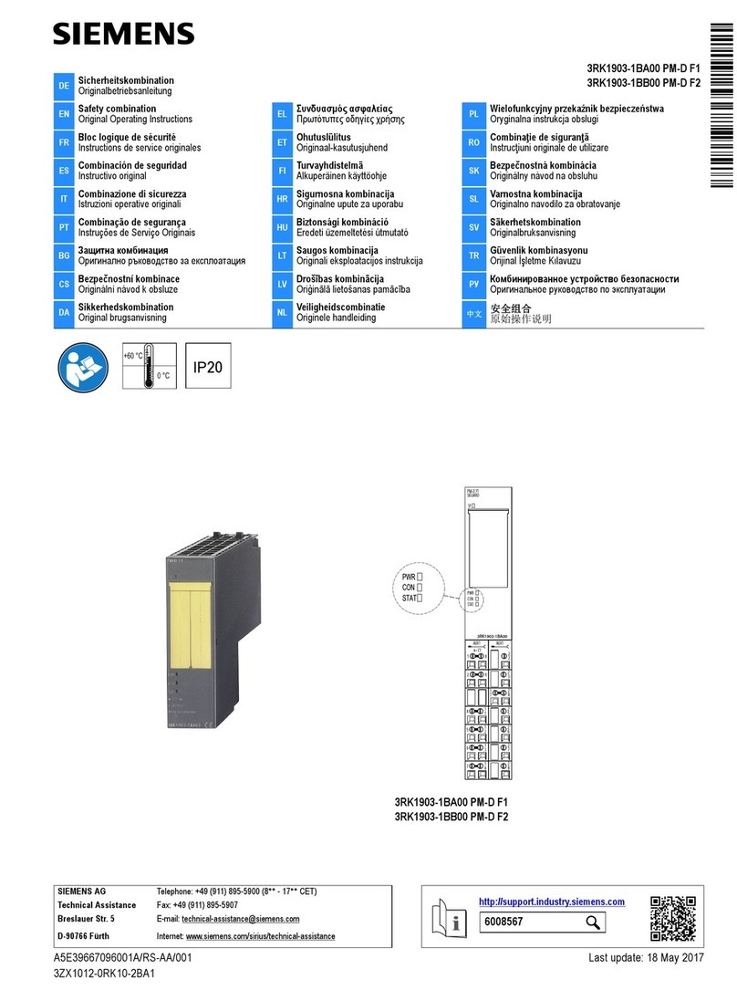 Siemens 3RK1903-1BA00 PM-D F1 User manual