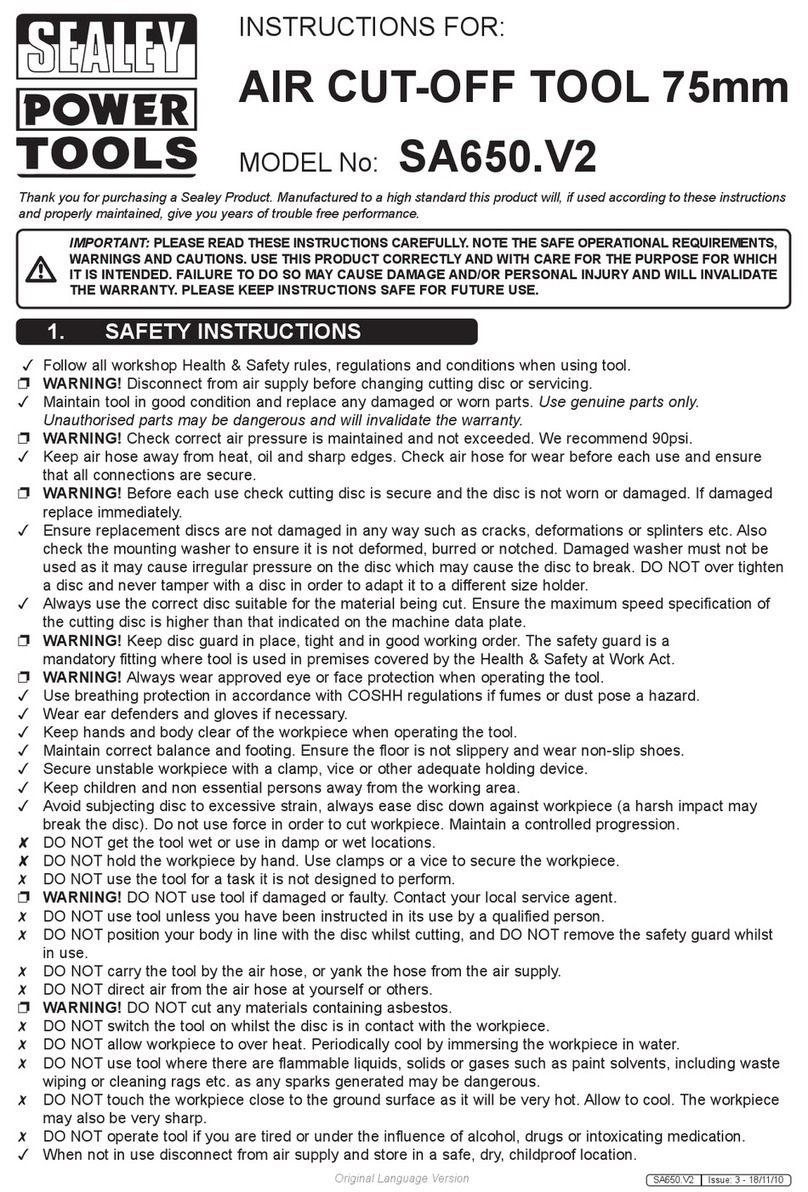Sealey SA650.V2 User manual