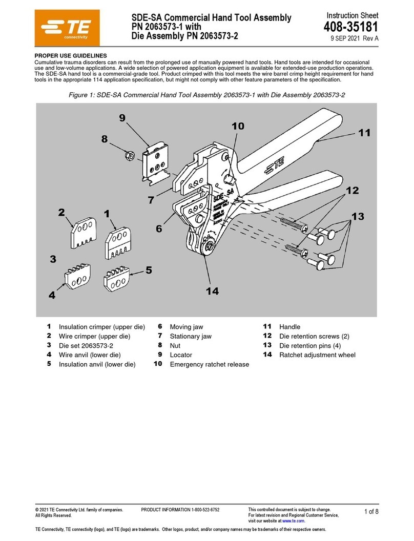 TE Connectivity 2063573-1 User manual TE Connectivity 2063573-1 User manual