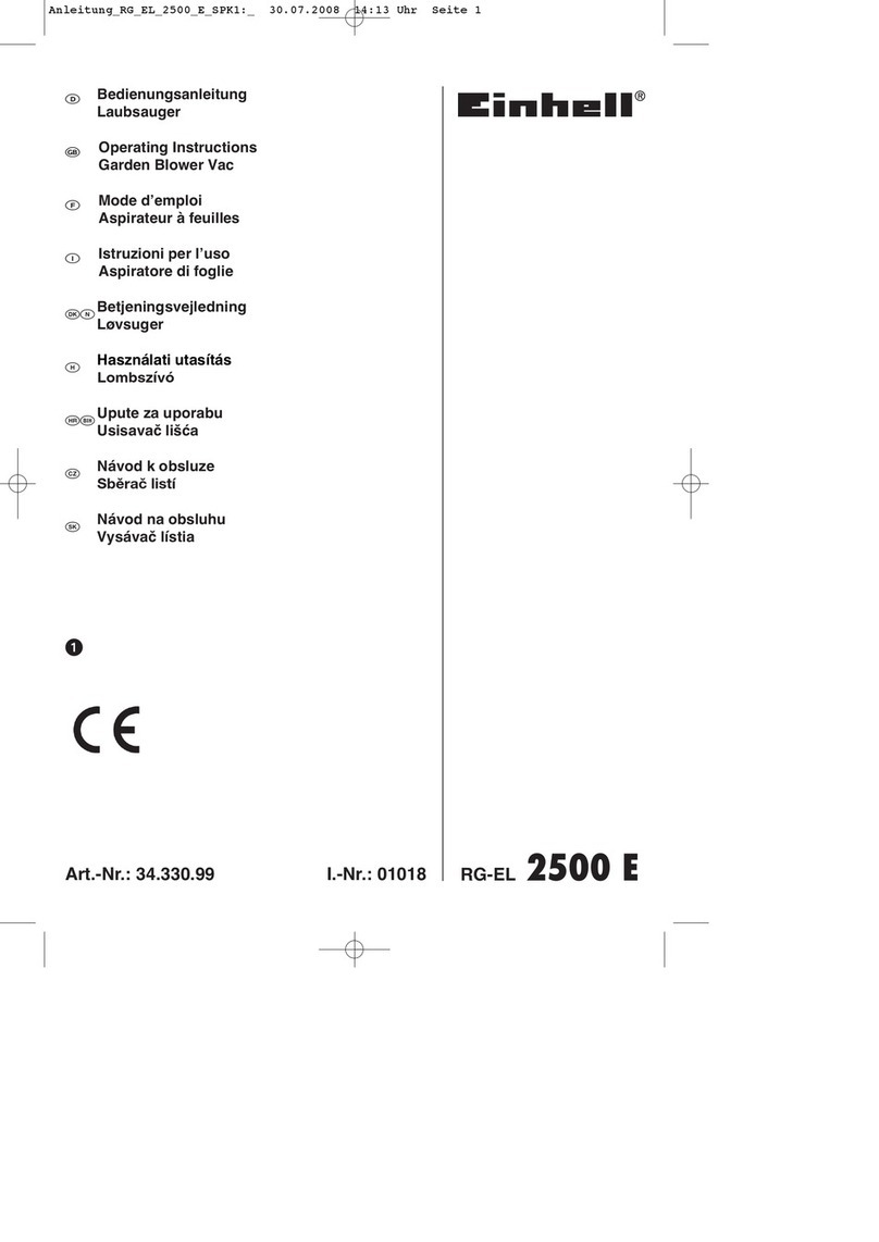 EINHELL RG-EL 2500 E operating instructions