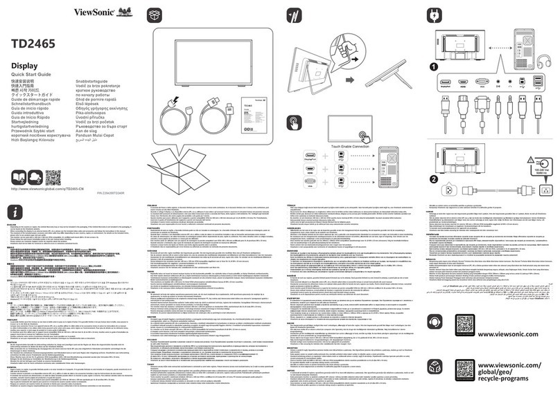 ViewSonic TD2465 User manual