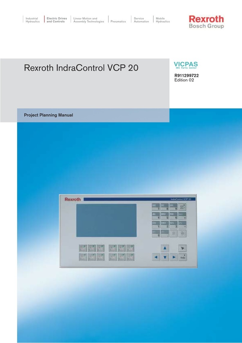 Bosch Rexroth IndraControl VCP 20 Technical manual Bosch Rexroth IndraControl VCP 20 Technical manual
