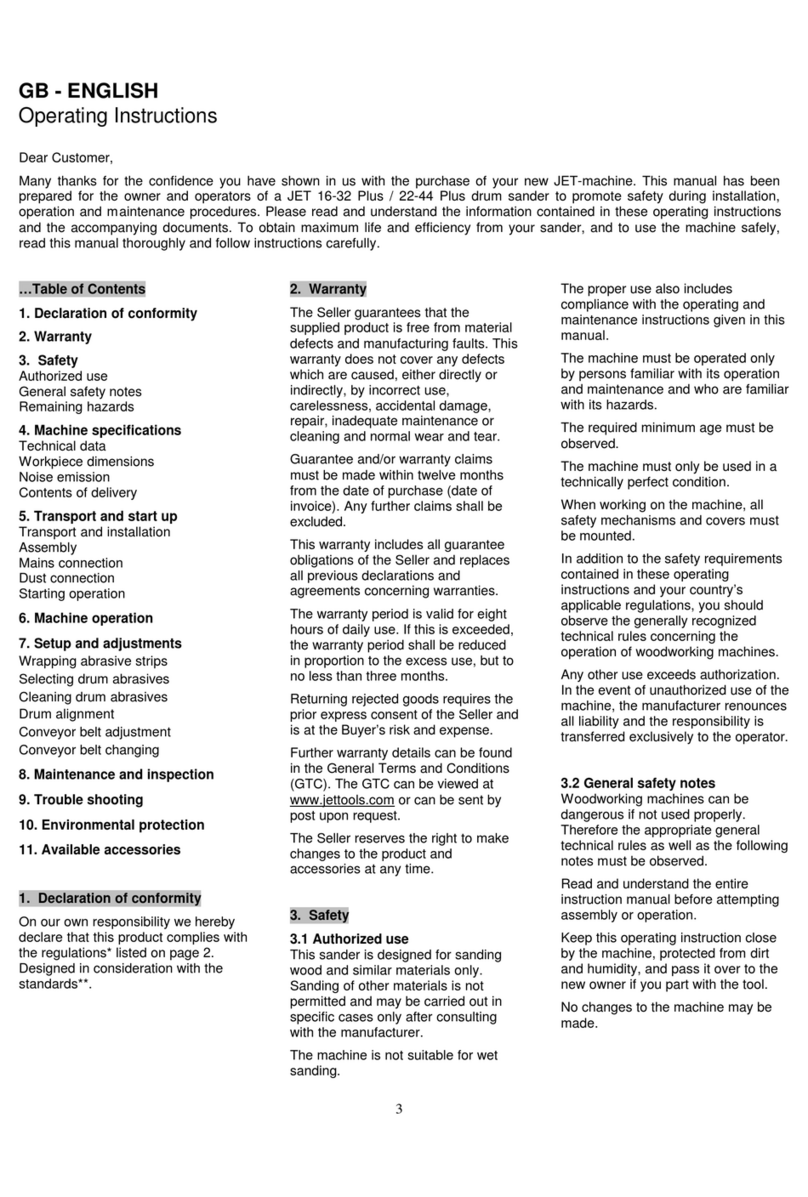 Jet SandSmart 16-32 Plus User manual