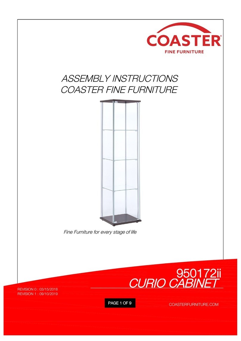 Coaster 950172ii User manual