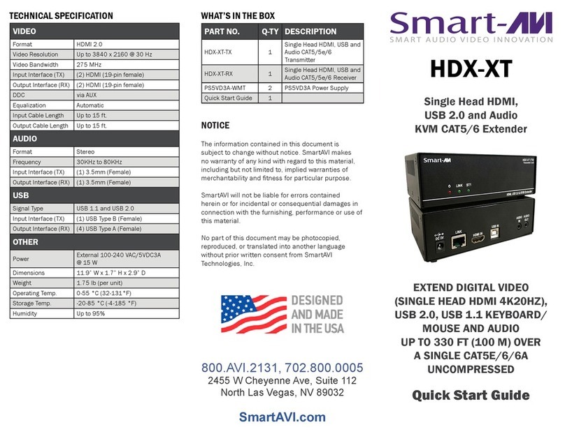 SMART-AVI HDX-XT User manual SMART-AVI HDX-XT User manual