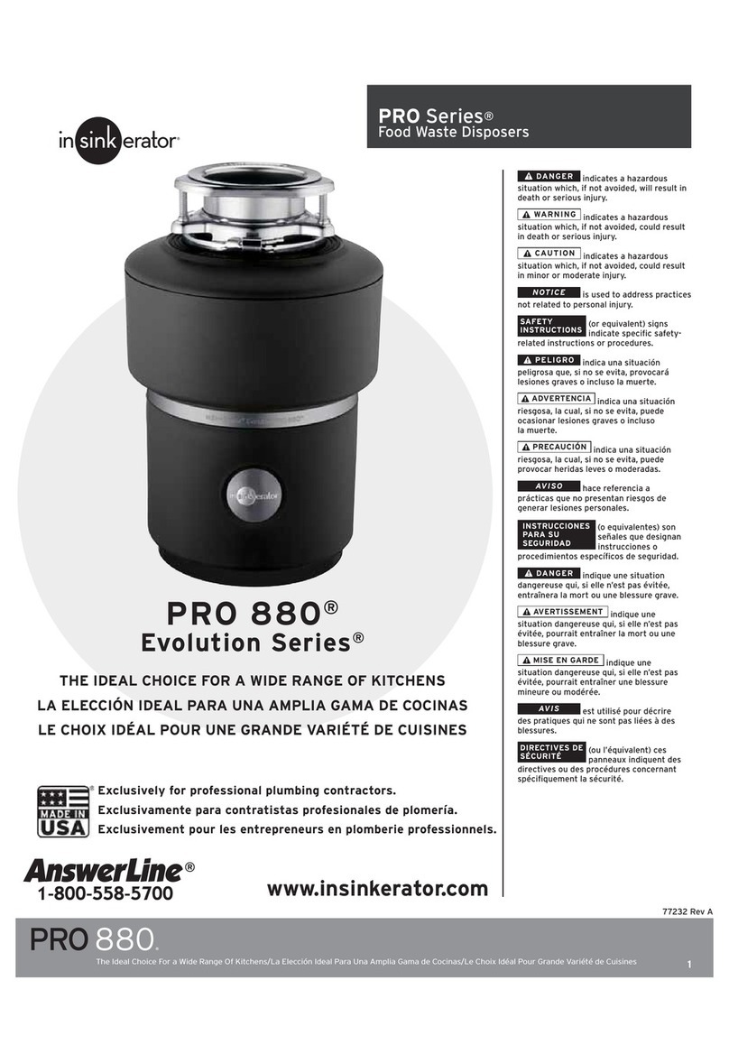 InSinkErator PRO 880 User manual