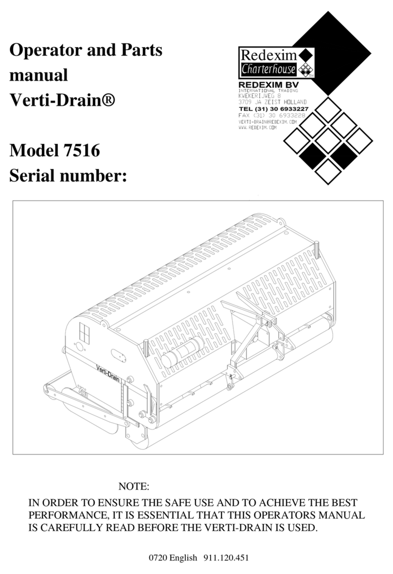 Redexim Verti-Drain 7516 Product manual