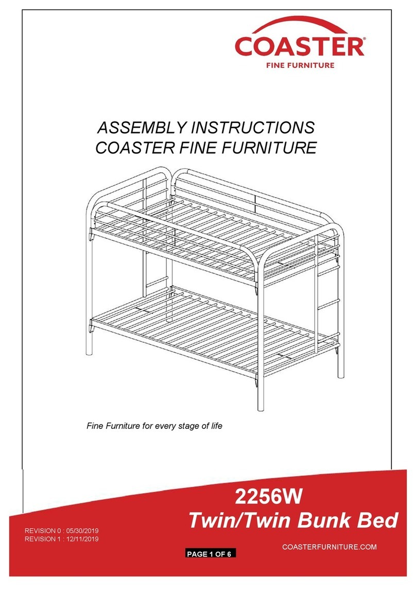 Coaster 2256W Assembly instructions Coaster 2256W Assembly instructions