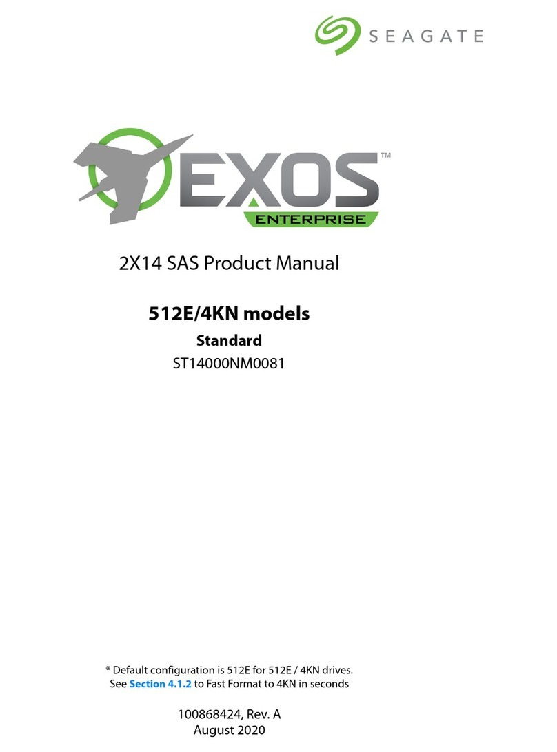 Seagate EXOS ST14000NM0081 User manual