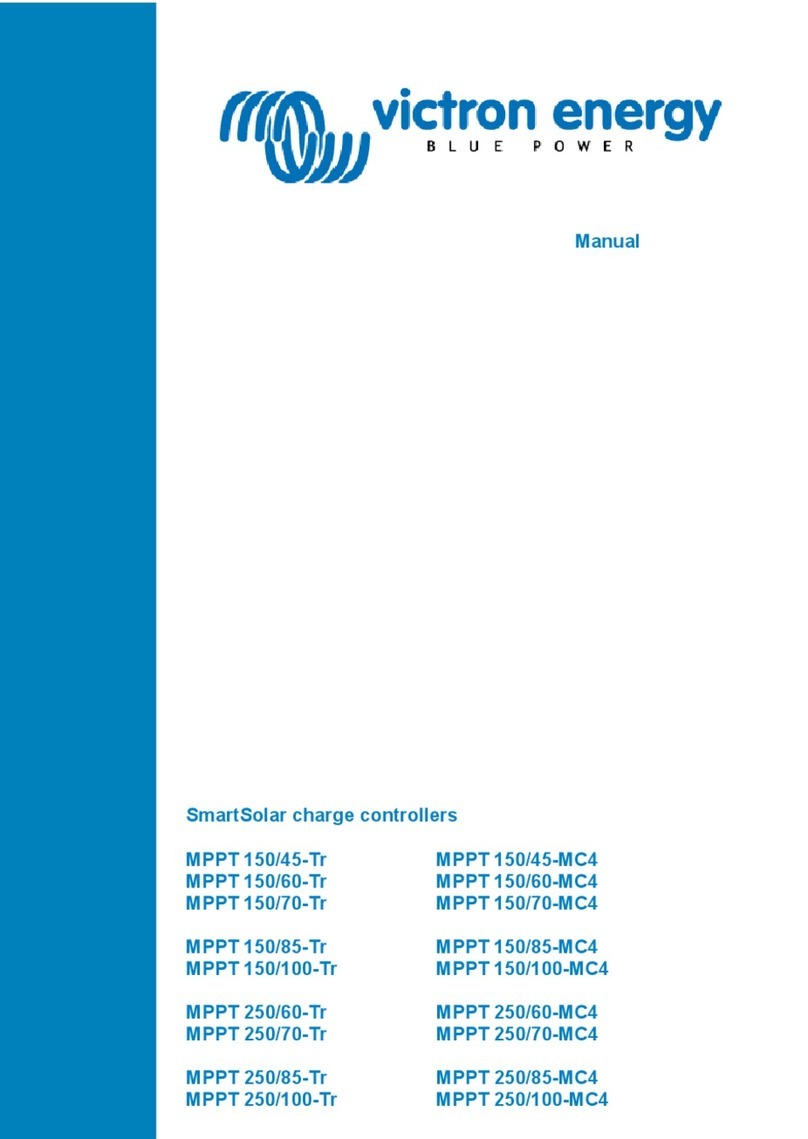 Victron energy BlueSolar MPPT 150/60-MC4 User manual Victron energy BlueSolar MPPT 150/60-MC4 User manual
