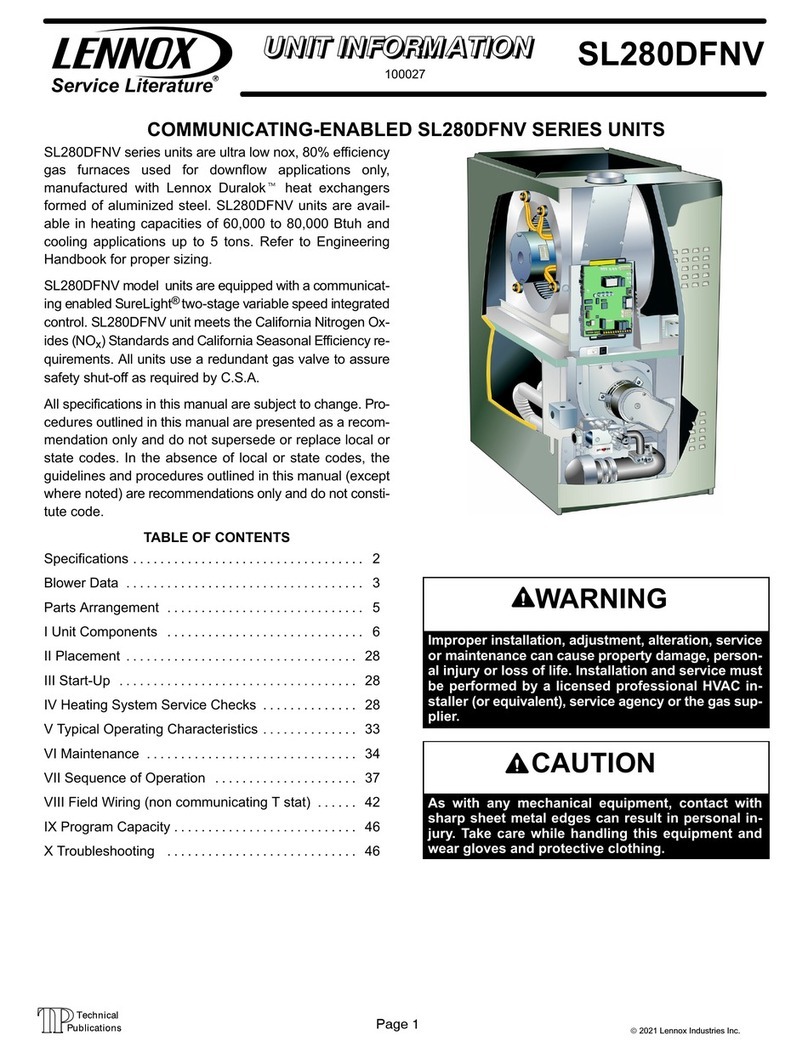 Lennox SL280DF060NV36B User manual