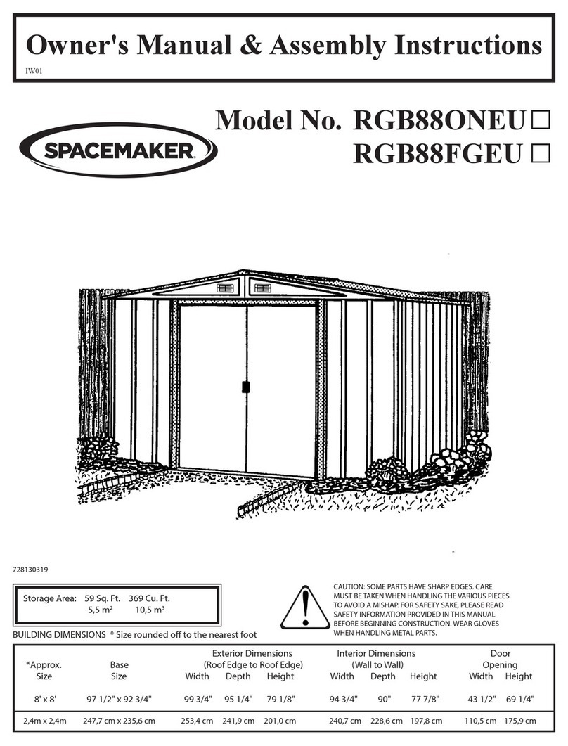 SPACEMAKER RGB88ONEU Owner's manual & assembly instructions SPACEMAKER RGB88ONEU Owner's manual & assembly instructions