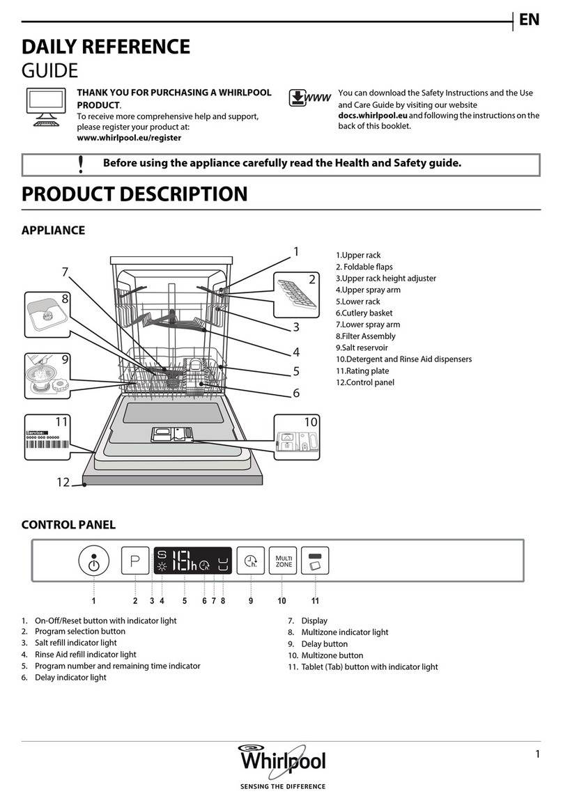 Whirlpool WRIC 3C26 Installation and operation manual Whirlpool WRIC 3C26 Installation and operation manual