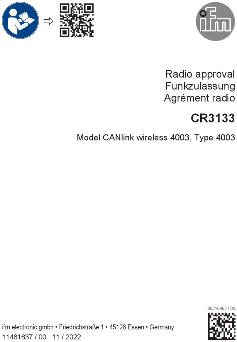 IFM Electronic CR3133 manual IFM Electronic CR3133 manual