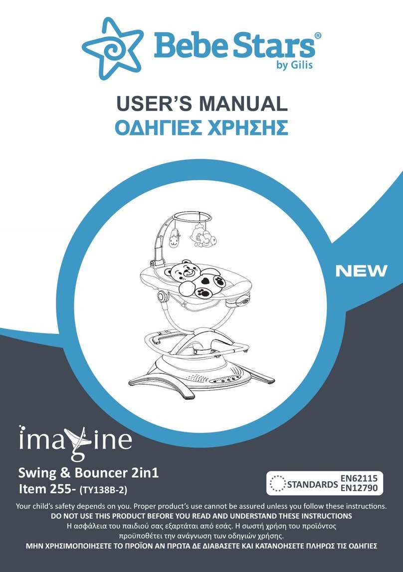 Gilis Bebe Stars Imagine Swing & Bouncer 2in1 user manual