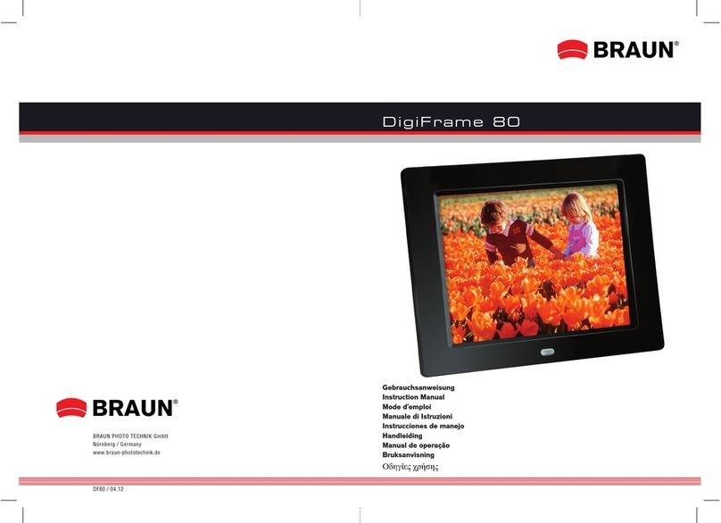 Braun DigiFrame 80 User manual