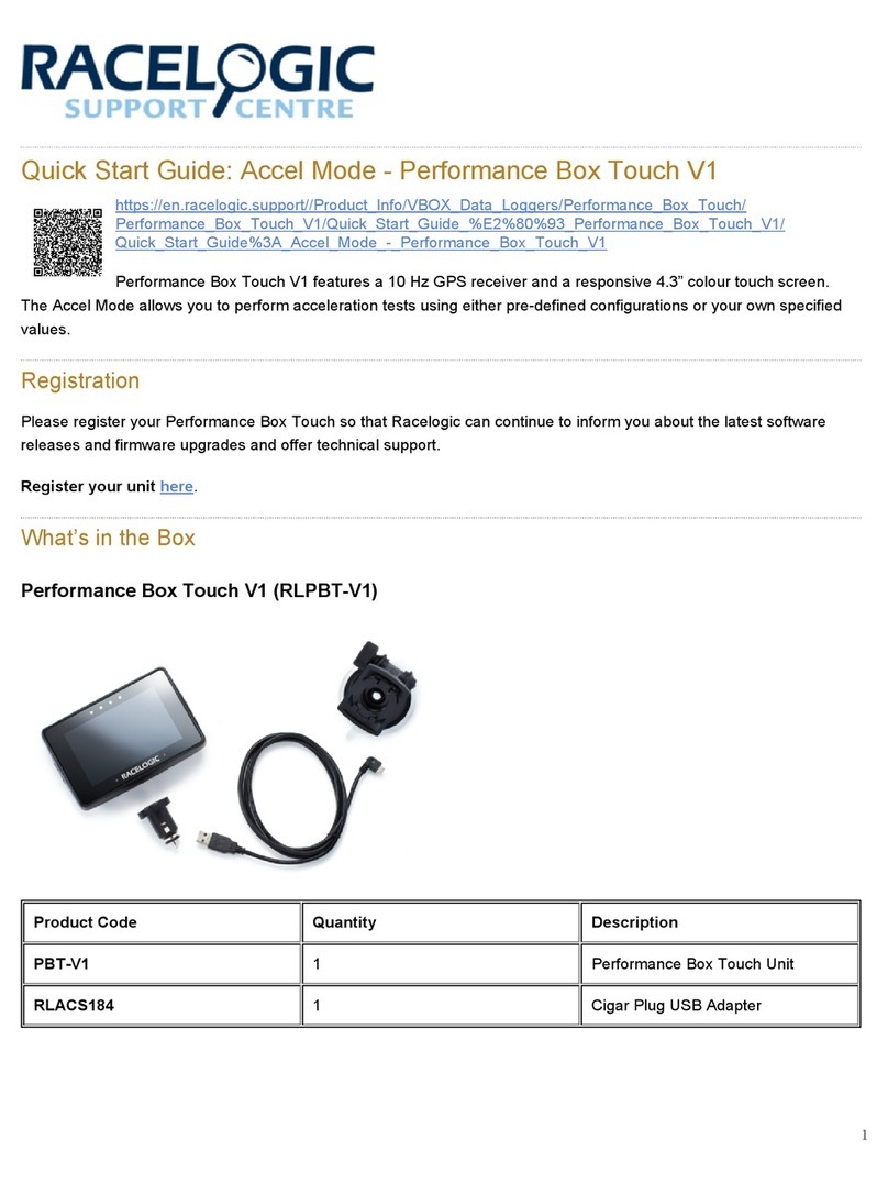 Racelogic RLACS184 User manual
