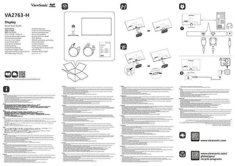 ViewSonic VA2763-H User manual