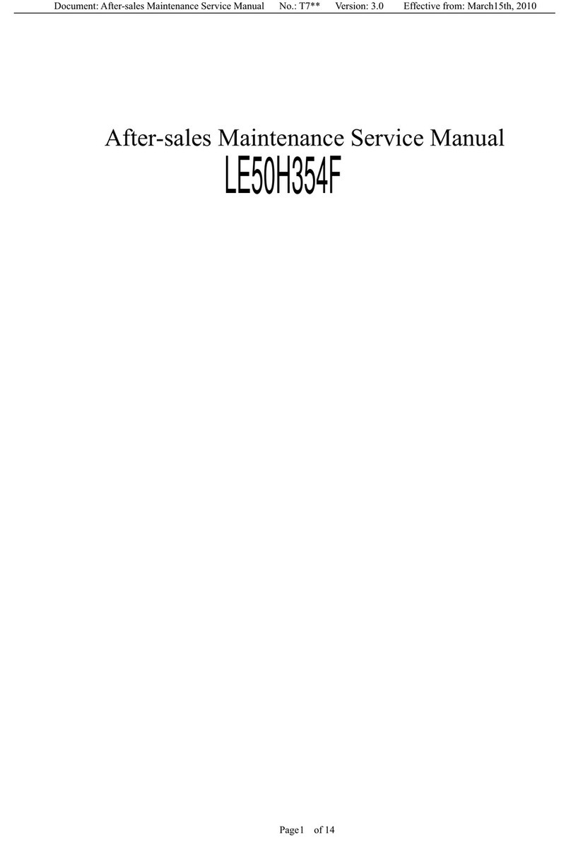 AOC LE50H354F After-sales Service Manual