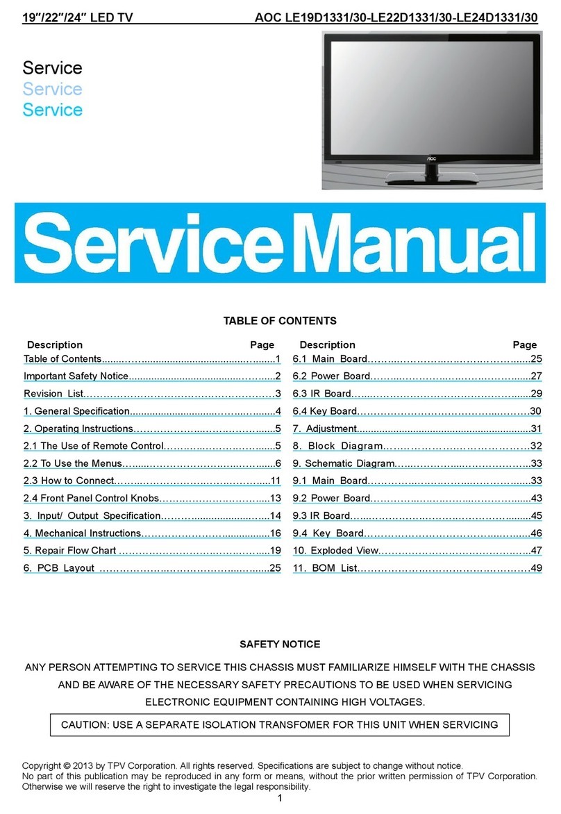 AOC LE40D1331-30 User manual