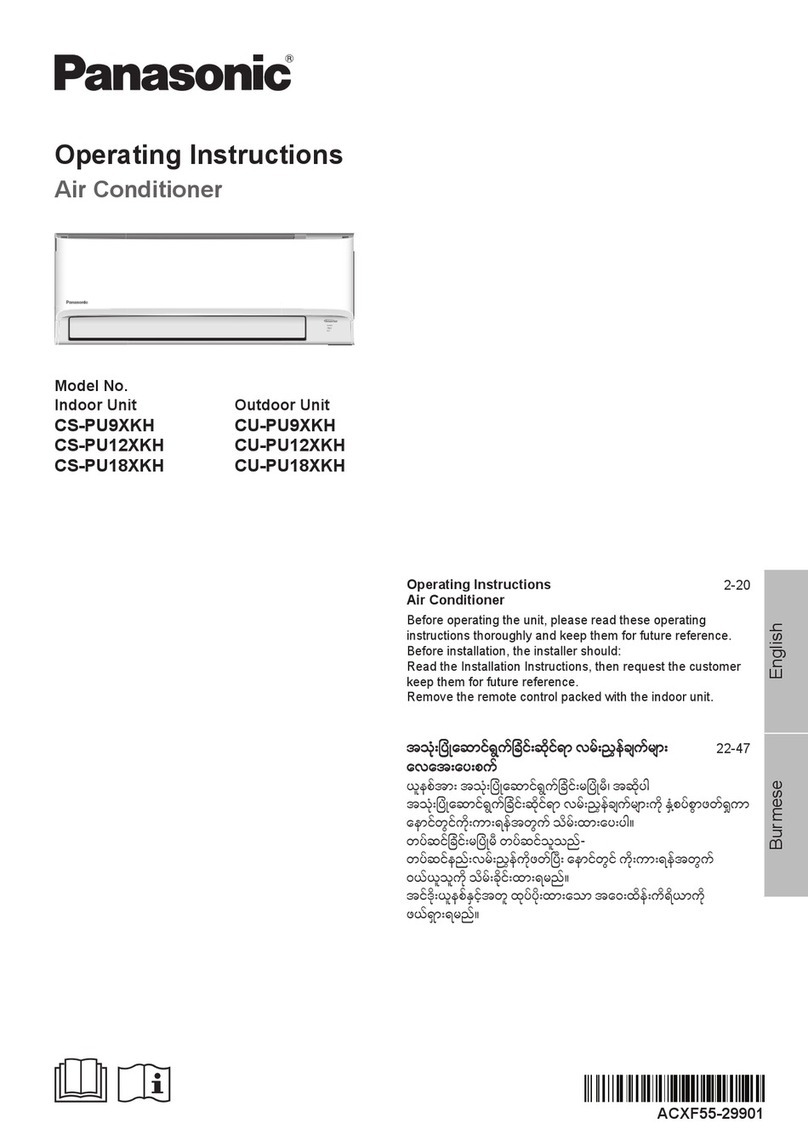 Panasonic CS-PU9XKH User manual
