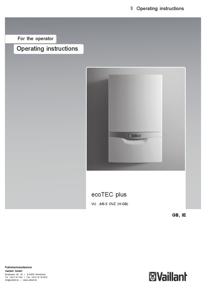 Vaillant ecoTEC plus VU 6/6-5 OVZ Series operating instructions