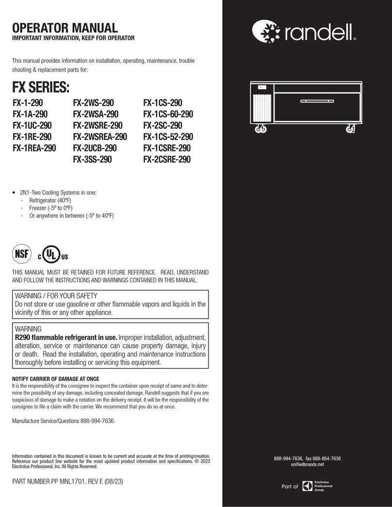 Randell FX Series Operator's manual