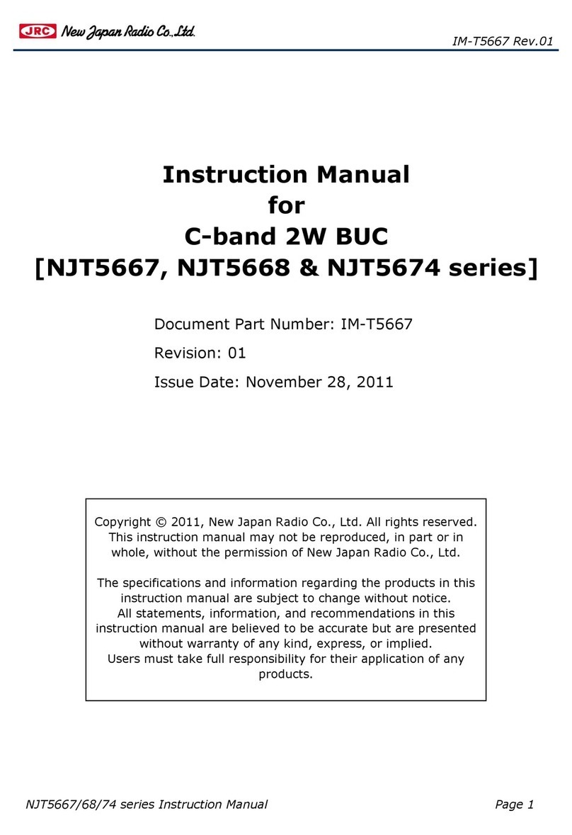 JRC NJT5667 Series instruction manual