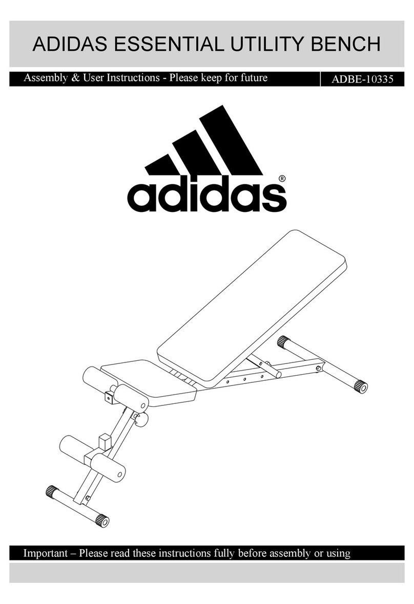 Adidas ADBE-10335 Assembly & user instructions Adidas ADBE-10335 Assembly & user instructions