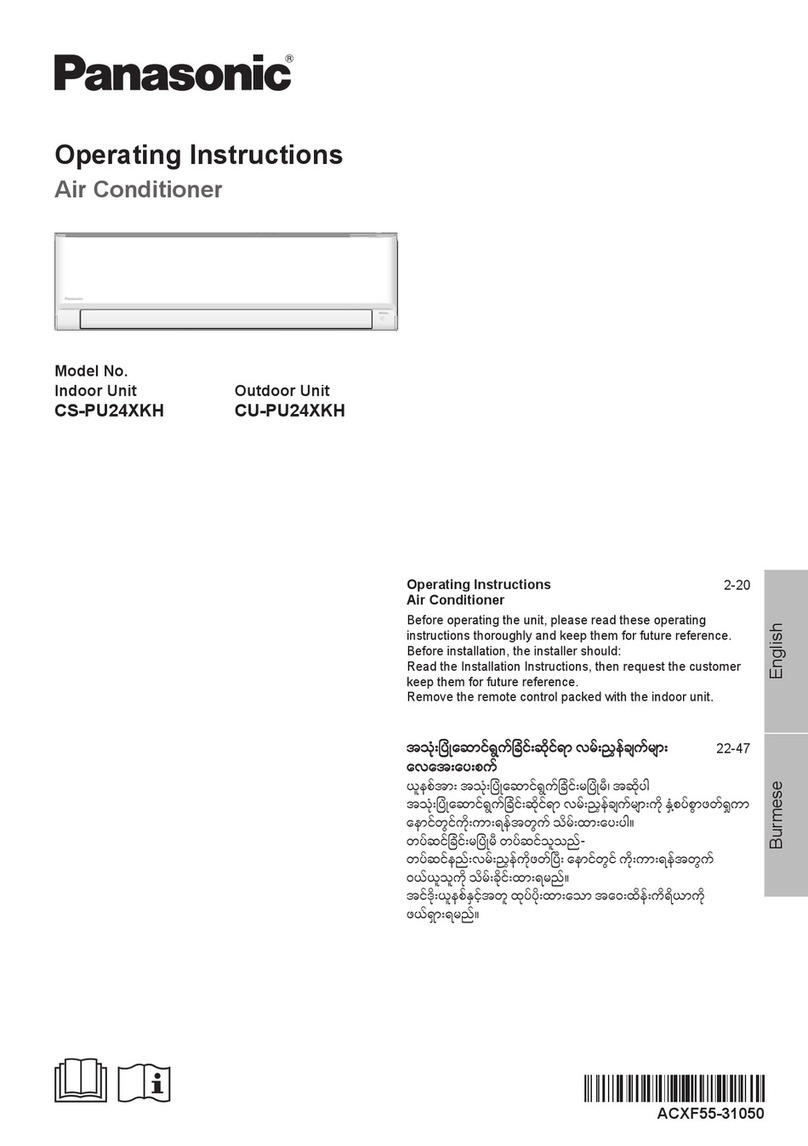 Panasonic CS-PU24XKH User manual