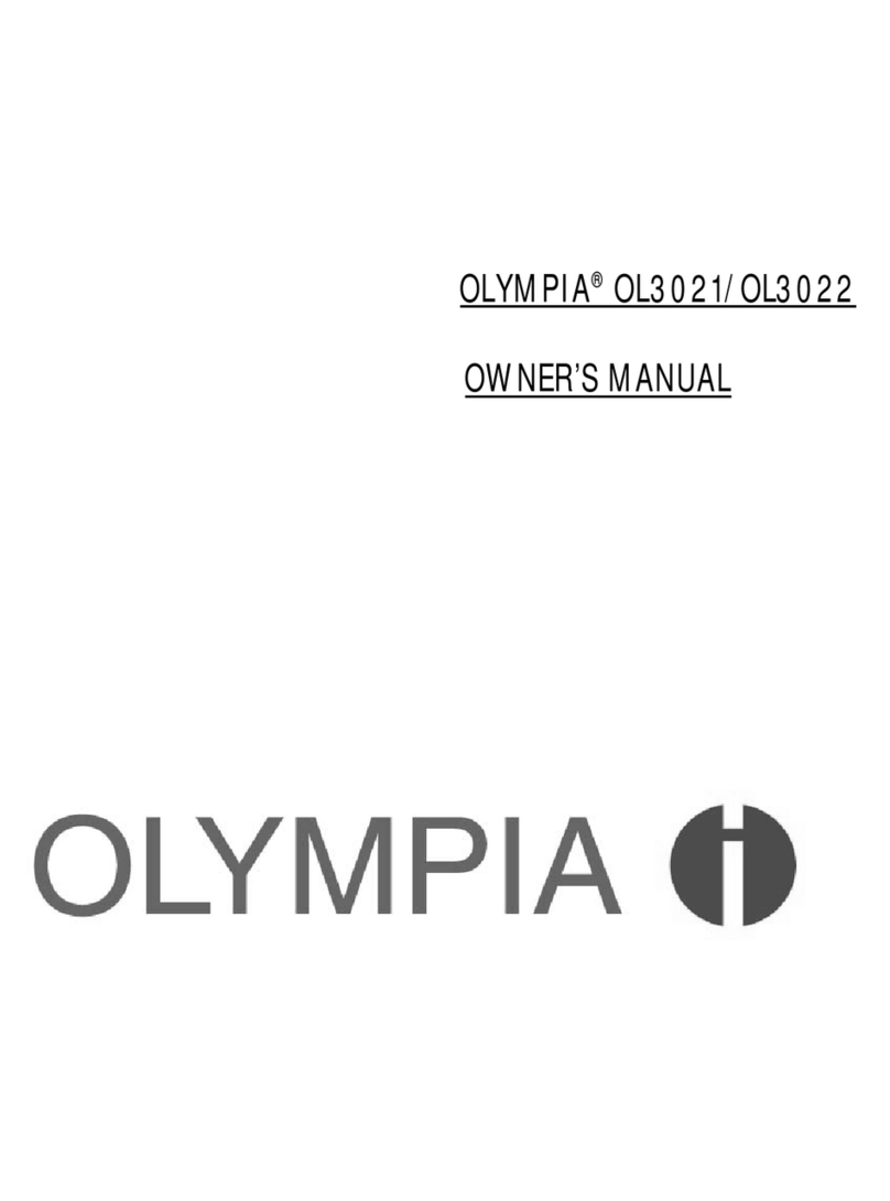 Olympia OL3021 owner's manual