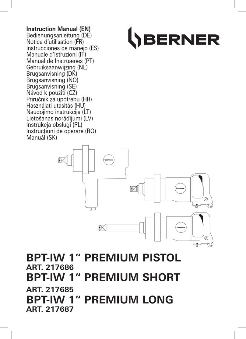 Berner BPT-IW 1 PREMIUM PISTOL User manual