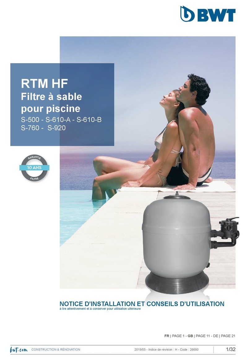 BWT RTM HF Installation and operating instructions
