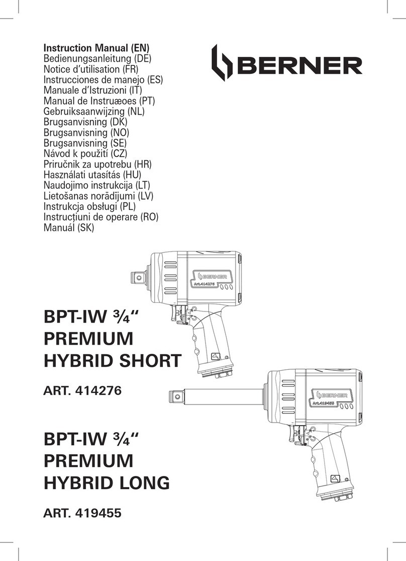 Berner BPT-IW 3/4 PREMIUM HYBRID SHORT instruction manual