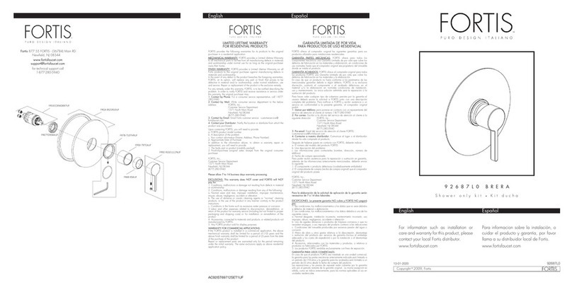 Fortis BREBA 92687L0 User manual