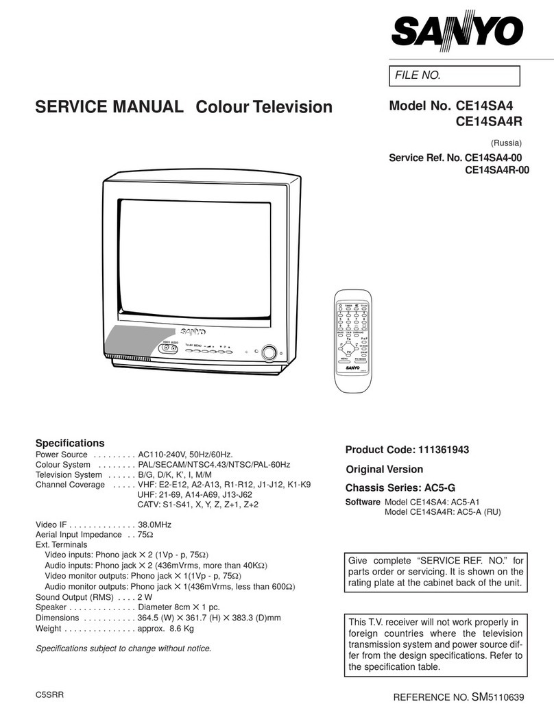 Sanyo CE14SA4 User manual Sanyo CE14SA4 User manual