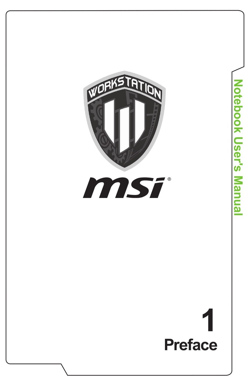 MSI Workstation WT73VR user manual