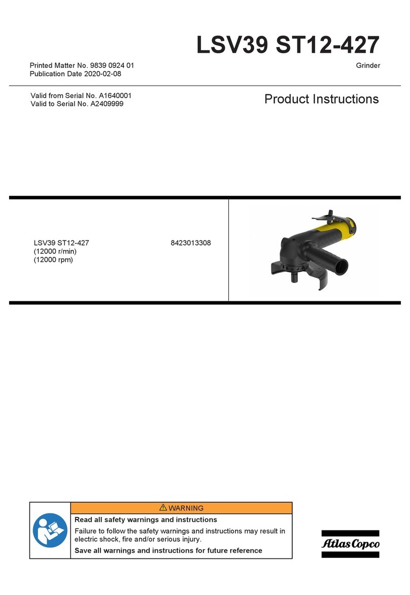 Atlas Copco LSV39 ST12-427 Product instructions